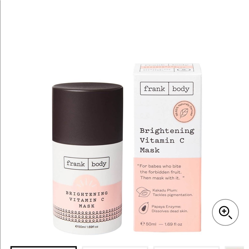 [CHOOSE 3/$20 or 5/$30] FRANK BODY BRIGHTENING VITAMIN C MASK (BRAND NEW)